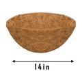 Spring Savings Kuluzego Round Coco Liners Hanging Basket 100% Natural Replacement Coconut Fiber Liner for Garden Flower Pot Vegetables Herbs Pot (8/10/12/14 inches)