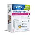 H100-PDQ-3 Extended Life Humidifier Replacement Paper Wick Humidifier Filter For Holmes Models 5.8 x 7.8 x 3.4 Single Pack (3 Filters) Antimicrobial wick.. By BestAir