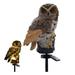 LED Garden Lights Solar Night Lights Owl Shape Solar-Powered Lawn Lamp (Brown)