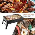 YouLoveIt Charcoal Grill Barbecue Portable BBQ Barbecue Desk Tabletop Outdoor Stainless Steel Smoker BBQ for Outdoor Cooking Camping Picnics Beach