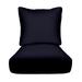 RSH DÃ©cor Indoor Outdoor Sunbrella Deep Seating Cushion Set 23â€�x 24â€� x 5â€� Seat and 24â€� x 19â€� Back Canvas Navy