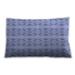 Ahgly Company Patterned Outdoor Rectangular Light Slate Blue Lumbar Throw Pillow 13 inch by 19 inch