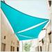 ColourTree 12 x 12 x 12 Turquoise Triangle Sun Shade Sail Canopy Mesh Fabric UV Block - Commercial Heavy Duty - 190 GSM - 3 Years Warranty ( We Make Custom Size )