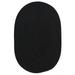 Colonial Mills 6 Black Modern Casual Braided Rug