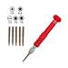 Jolly Glasses Screwdriver Set 5 in1 Multi-function Eyeglass Repair Small Screwdriver Kits Mini Magnetic Screwdriver Tool Sets for Eyeglass Watch Cell phone Computer laptop