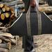 NUZYZ Outdoor Large Capacity Firewood Log Carrier Tote Bag Hearth Stove Tool