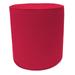 Jordan Manufacturing 16.5 Pompeii Red Solid Round Outdoor Pouf Ottoman with Welt