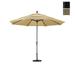 California Umbrella 11 Patio Umbrella in Olefin Woven Sesame/Stone Black