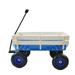 CITYLE Folding Wagon Cart for Kids Outdoor Garden Utility Wagon All Terrain Cargo Wagon Heavy-Duty Garden Wagon Cart Collapsible Lawn Wagon Cart with 10 Air Tires Removable Sides Blue