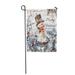 SIDONKU Victorian Cute Christmas Snowman Xmas Tree and Lights 216 Antique Garden Flag Decorative Flag House Banner 28x40 inch