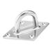 316 Stainless Steel 12mm Thick Ring Sail Shade Diamond Pad Eye Boat Rigging