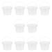 Hemoton 10PCS Transparent Mini Storage Bucket Storage Bucket Candy Bucket with Lid