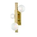 3-Light Led Wall Sconce 9.5 inches Wide By 17.75 inches High-Aged Brass Finish Bailey Street Home 116-Bel-2973134