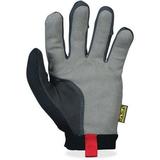 Mechanix Wear 2-way Stretch Utility Gloves 10 Size Number - Large Size - Lycra Spandex Leather Palm Leather Thumb Leather Index Finger - Black - Air Vent Stretchable Reinforced Palm Pad Snag Re