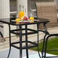 Alcona All-Season Patio Swivel Bistro Bar Table Outdoor Furniture