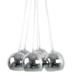 Zeckos Chrome Finish 7 Globe Big Bundle Pendant Light