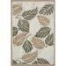 Unique Loom Outdoor Botanical Collection Area Rug - Augusta (6 1 x 9 Rectangle Beige/Ivory)