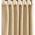 Plow & Hearth Grasscloth Outdoor Curtain Panel with Tab Top 110 W x 84 L Linen