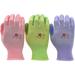 G & F Products Women s Gardening Gloves: Micro Foam Coating Large 6 Pairs 3 Assorted Multicolours