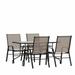 Flash Furniture Brazos 5 Piece Outdoor Patio Dining Set