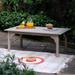Caterina Teak Outdoor Coffee Table Weathered Gray