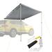 Yescom 7.6x8.5Ft Car Side Awning Rooftop Pull Out Tent Shelter Grey