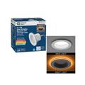 Commercial Electric 4 LED Recessed Light Trim with Night Light Feature Dimmable