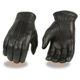 Milwaukee Leather SH865 Men s Black Thermal Lined Deerskin Motorcycle Hand Gloves W/ Sinch Wrist Closure Large