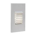 WAC Lighting Landscape Louvered LED Aluminum Step and Wall Light in White/Amber