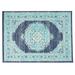 GDF Studio Oxbow 5 3 x 7 Indoor/Outdoor Area Rug Blue and Ivory
