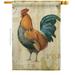 Rooster Farm House Flag Animals Barnyard 28 x 40 in. Double-Sided Decorative Vertical Flags for Decoration Banner Garden Yard Gift