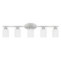 Capital Lighting 115251-338 Dixon 5 Light 37 Wide Bathroom Vanity Light - Nickel