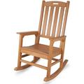 Efurden Real Oversize Rocking Chair All Weather and Heavy Duty Rocking Chair for Outdoor and Indoor Teak