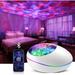 Star Projector Galaxy Projector Ocean Wave Projector with Music Player Timer Wireless Kids Night Light Projector with Color Changing Lights Remote Skylight Star Projector for Adults Kids - White