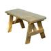 Creekvine Designs FB30WOB-2CVD 30 in. Treated Pine Traditional Garden Bench