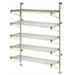 24 Deep x 60 Wide x 63 High 5 Tier Adjustable Wall Mount Shelving Kit