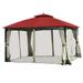 Garden Winds Replacement Canopy Top Cover for the Windsor Dome Gazebo - Cinnabar