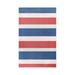 Modern Stripes Indoor/ Outdoor Area Rug 6 x 9 Terra