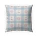 Anchor Galore Light Blue and Pink Outdoor Pillow by Kavka Designs