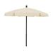 7.5 Hex Garden Umbrella 6 Rib Push Up Champagne Bronze with Natural Vinyl Coated Weave Canopy 7GPUCB-Natural