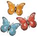 3 Pack Butterfly Wall Mount Animal Outdoor Garden Forest Iron Art Decoration Landscape Garden Butterfly