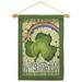 Happy St Patricks Day Garden Flag Set Patrick 13 X18.5 Double-Sided Yard Banner