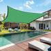 Christmas Savings Clearance! Cbcbtwo Sun Shade Sail 10 x 13 Rectangle Canopy Sun Shade Sail UV Block Green Sunshade for Patio Backyard Lawn Garden Swimming Pools Outdoor Activities