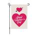 Fuwaxung Valentines Day Garden Flag Double Sided Valentine s Day Flag Love Combination Valentine Garden Flag 12 x 18 Inch Valentine House Flags for Valentine s Day Decoration J