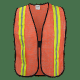 Ironwear 1240 Standard Polyester Safety Vest w/ 1/2â€� Reflective Tape