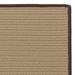 Colonial Mills Seville Indoor Outdoor Polypropylene Braided Rug Brown 7x9 7 x 9 Rectangle