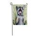 KDAGR Gray Dog Cute Birthday Chihuahua on Green Fuzzy Puppy Garden Flag Decorative Flag House Banner 12x18 inch