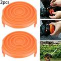 Sufanic 2Pcs Trimmer Spool Cap Cover for Worx Trimmer Replacement Spool Cap Covers for Worx WA0216 Replacement Corded Trimmers Grass