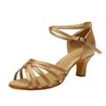 iOPQO Women s sandals Women s Color Fashion Rumba Waltz Prom Ballroom Latin Salsa Dance Shoes Sandals L00008 Ladies High Heel Cross Khaki 38