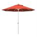 Belen Kox 9 Pacific Trail Series Patio Umbrella With Matted White Aluminum Pole Aluminum Ribs Push Button Tilt Crank Lift With Olefin Sunset Fabric